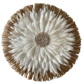 Raffia juju hat wall art